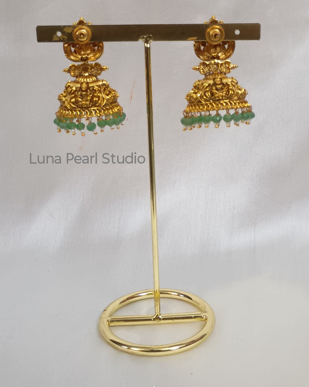 Celebrity inspired Temple Jhumka Earrings- TE1034