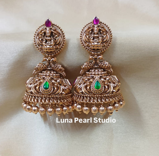 Ethnic Lakshmi Temple Earrings TE1009