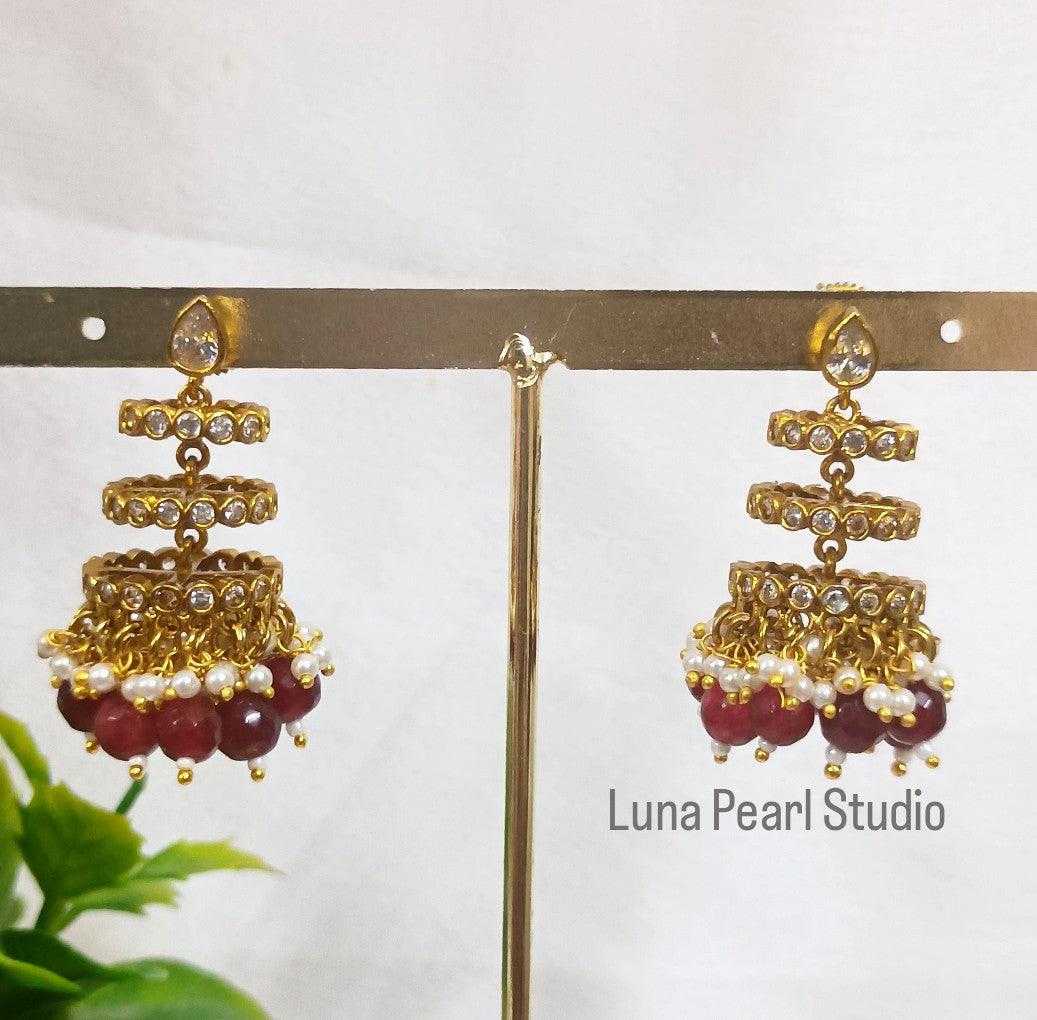 Rati Fountain Dangling Earrings TE1024