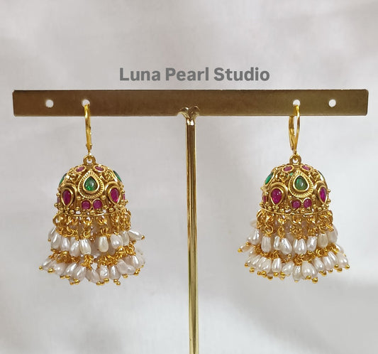 Kanmani Kemp Hook Earrings- TE1031