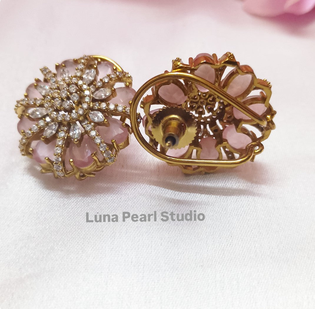 Floral AD studs for Women -Minmini Collection