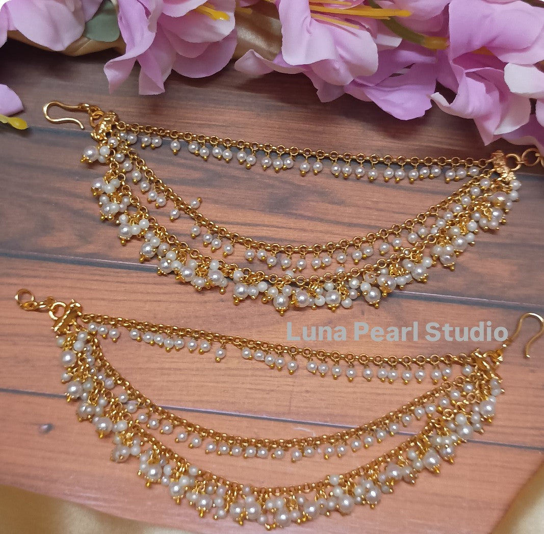 Combo offer 1- Kemp Jhumka with Earchain LP01