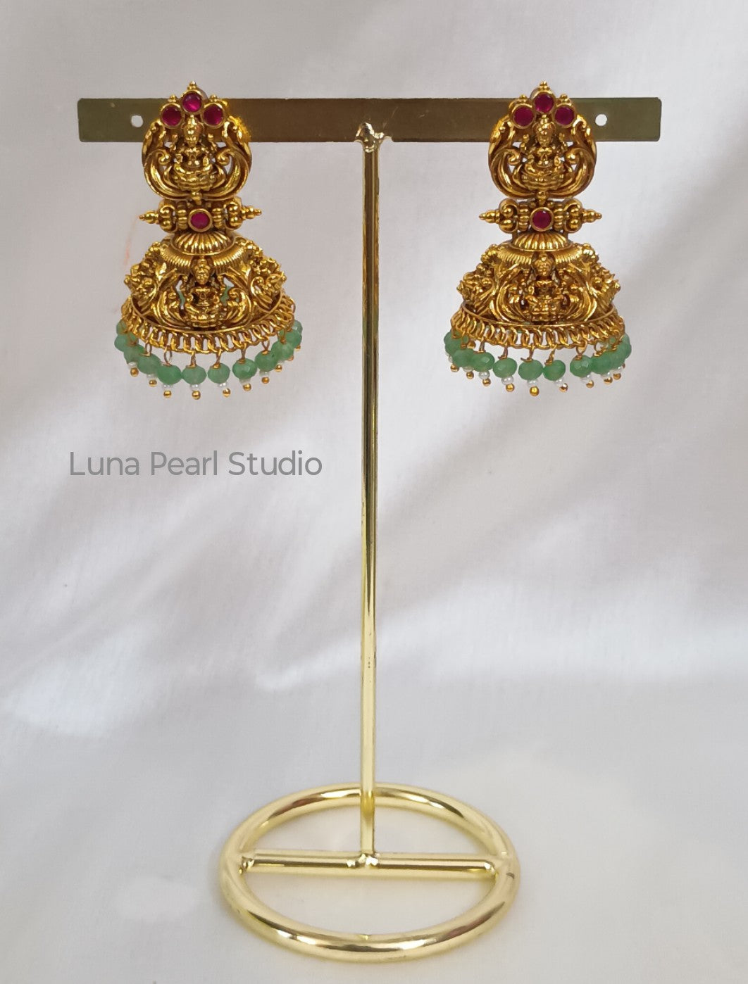 Celebrity inspired Temple Jhumka Earrings- TE1034