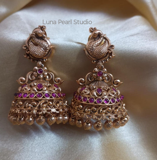 Jhanvi Temple Jhumka Earrings TE1036