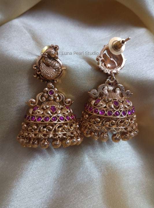 Jhanvi Temple Jhumka Earrings TE1036