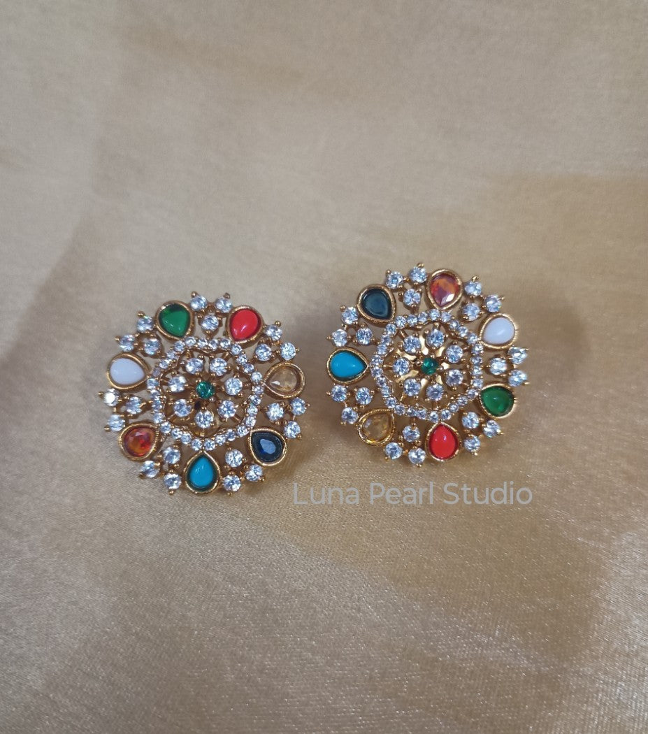 Colourful AD Eartops-studs-M1005-Minmini Collection