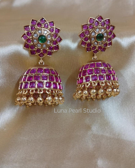Celebrity inspired Kemp Jhumka Earrings-TE1037