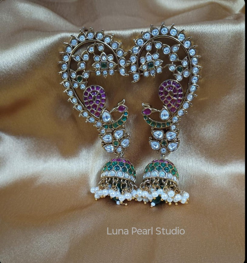 Traditional Earcuff jhumka Earrings-EC1003