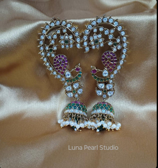 Traditional Earcuff jhumka Earrings-EC1003