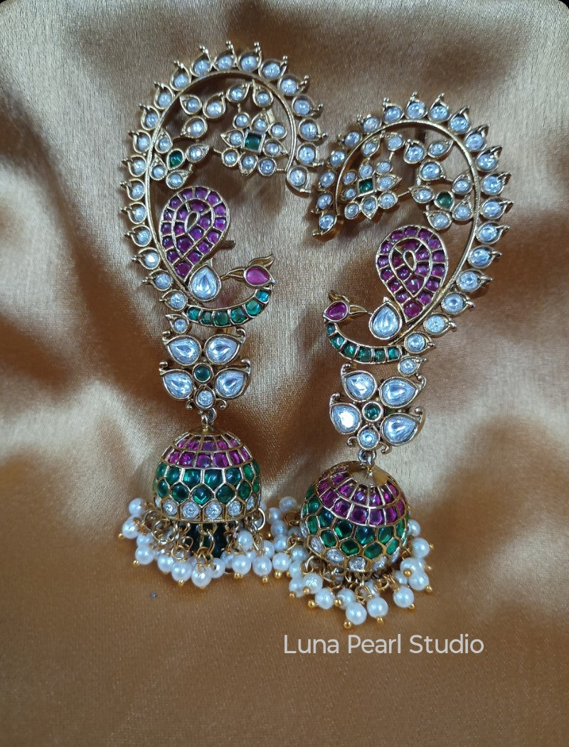 Traditional Earcuff jhumka Earrings-EC1003