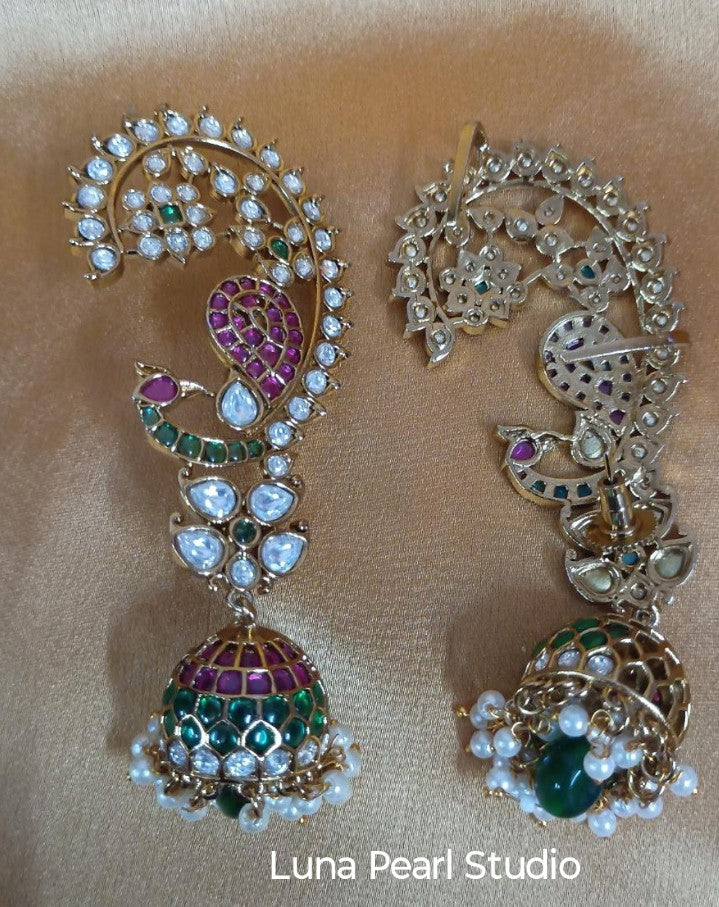 Traditional Earcuff jhumka Earrings-EC1003