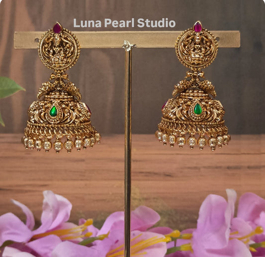 Ethnic Lakshmi Temple Earrings TE1009