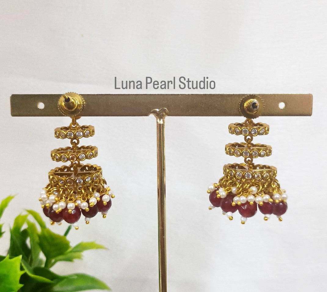 Rati Fountain Dangling Earrings TE1024