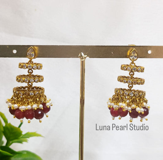 Rati Fountain Dangling Earrings TE1024