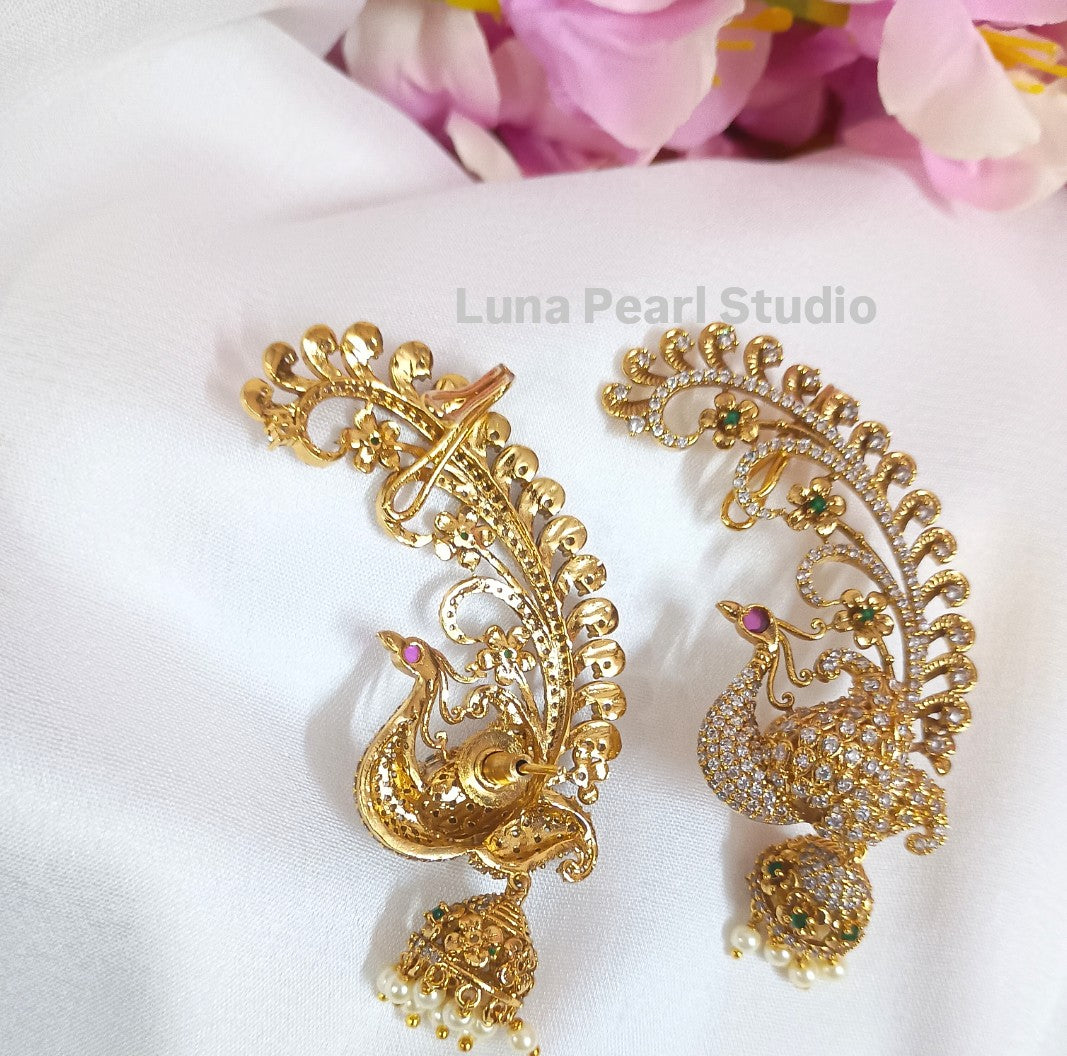 Riddhika Temple Ear Cuffs-TE1026