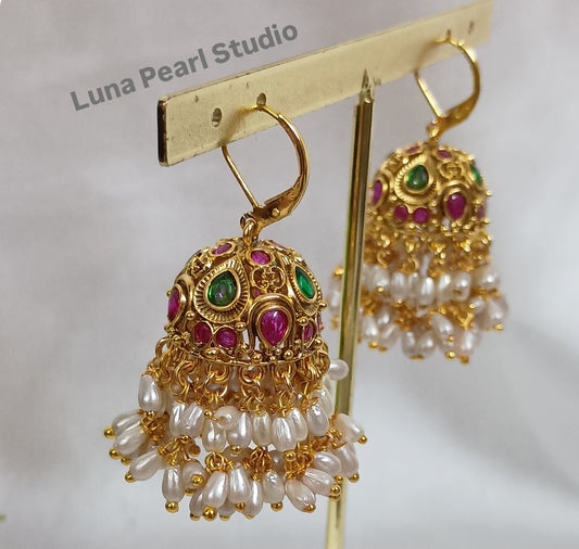 Kanmani Kemp Hook Earrings- TE1031